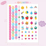 The Piggy Story Sweet Shoppe Tattoo Jewelry and Nail Sticker Gift Set