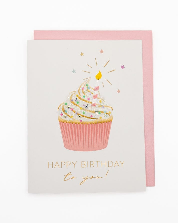 Lavender Vines 'Cupcake Surprise' Birthday Greeting Card - Little Miss Muffin Children & Home