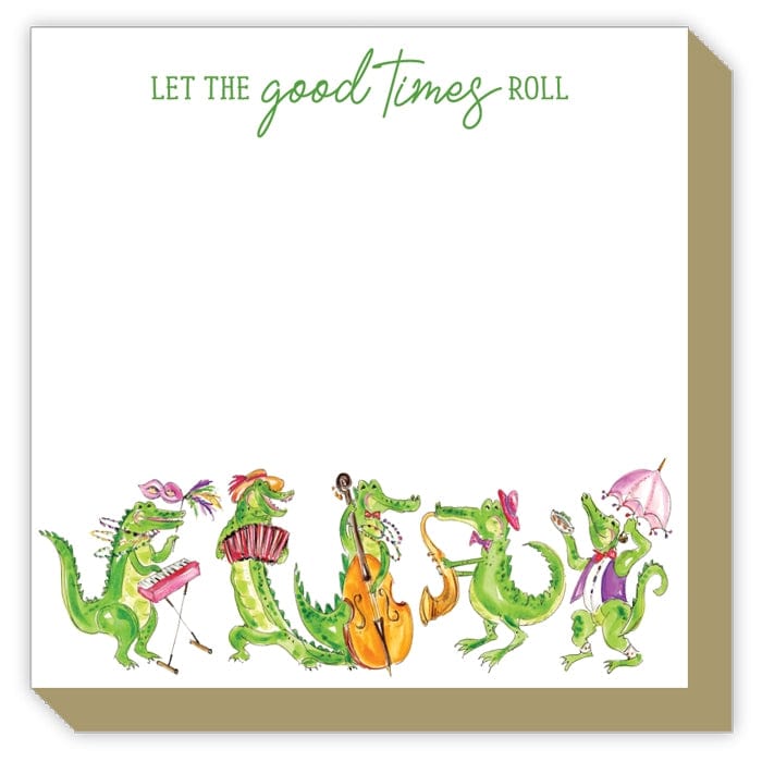 RosanneBeck Collections RosanneBeck Collections Mardi Gras Gators Luxe Notepad - Little Miss Muffin Children & Home