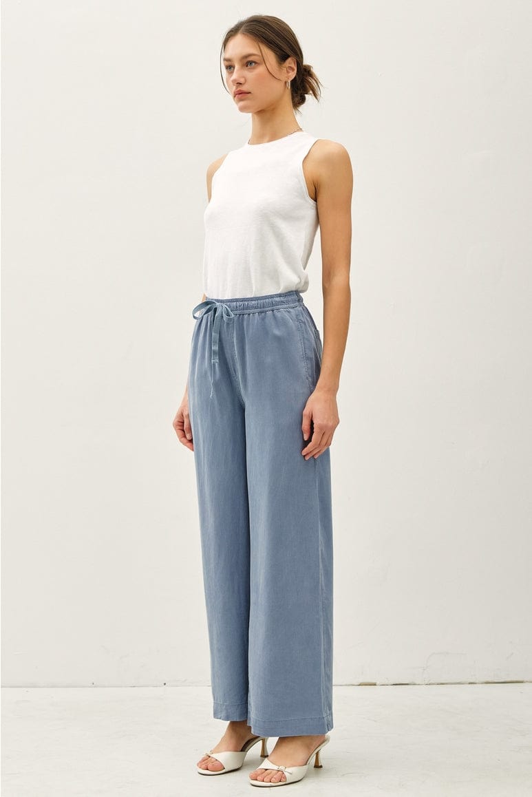 Be Cool Be Cool Tencel Wide Leg Pants in Slate Blue - Little Miss Muffin Children & Home