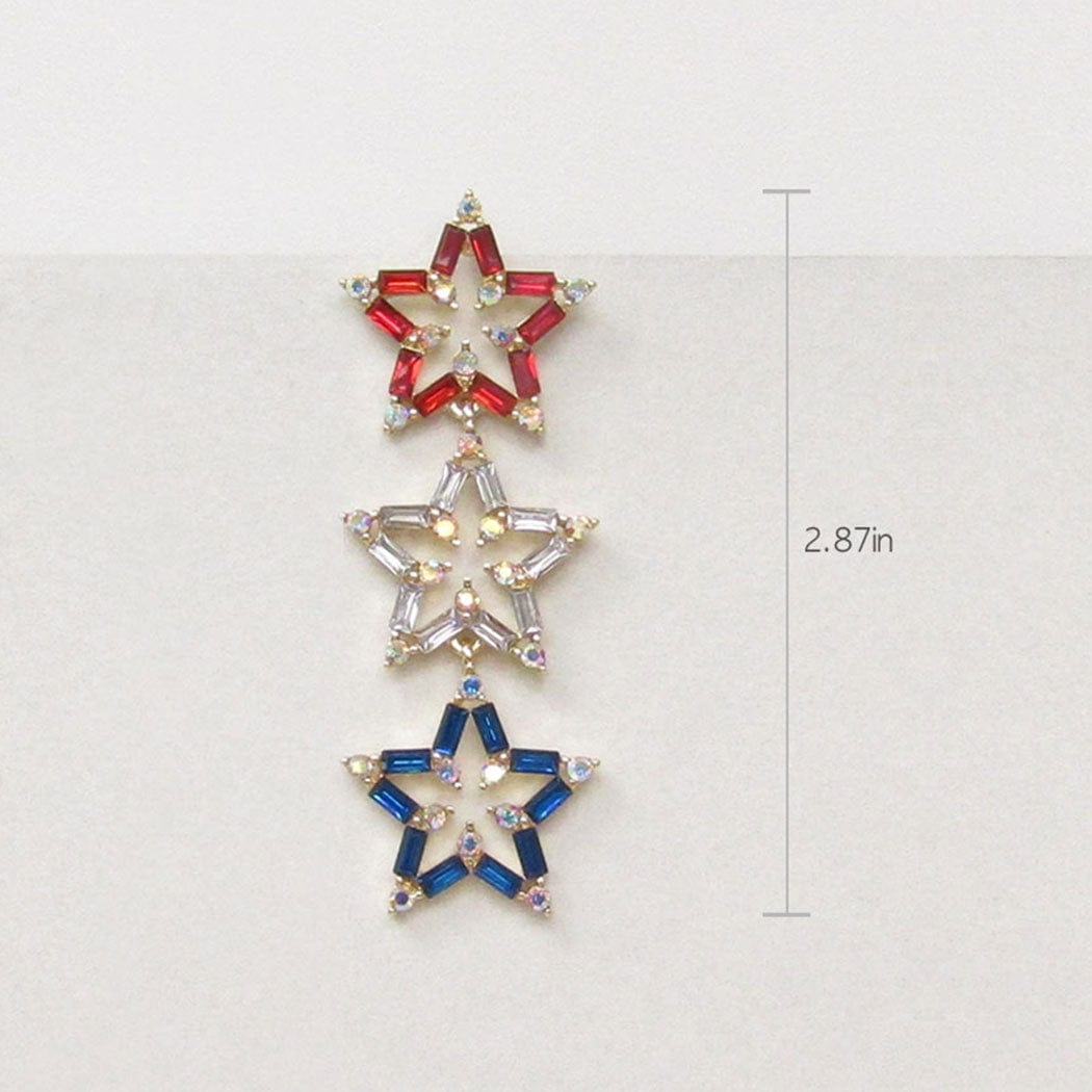Fashion City USA Star CZ Drop Stud Earrings - Little Miss Muffin Children & Home