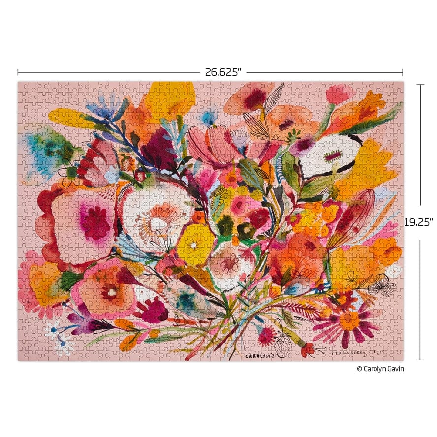 WerkShoppe WerkShoppe Strawberry Fields 1000 Piece Jigsaw Puzzle - Little Miss Muffin Children & Home