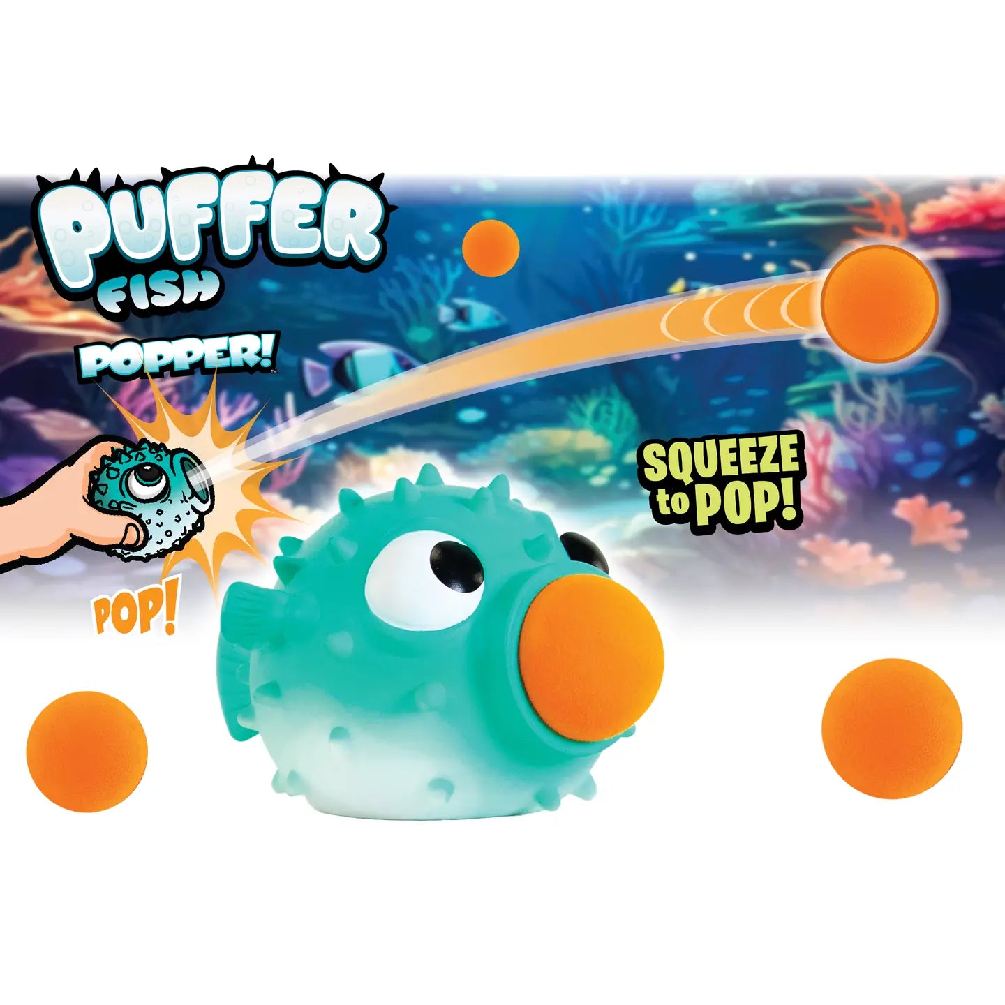Puffer Fish Popper Foam Ball Blaster
