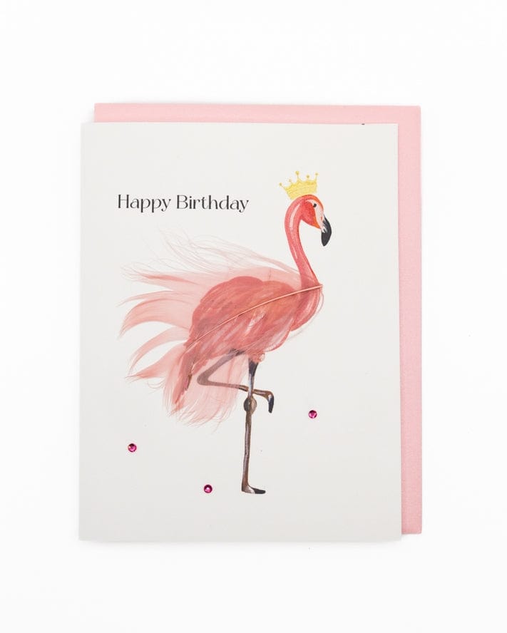 Lavender Vines 'Flamingo Fête' Birthday Greeting Card - Little Miss Muffin Children & Home