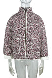 Rosa Clothing Reversible Floral Strip Padded Jacket