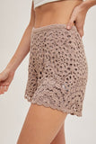 Bluivy Crochet Shorts, Mushroom