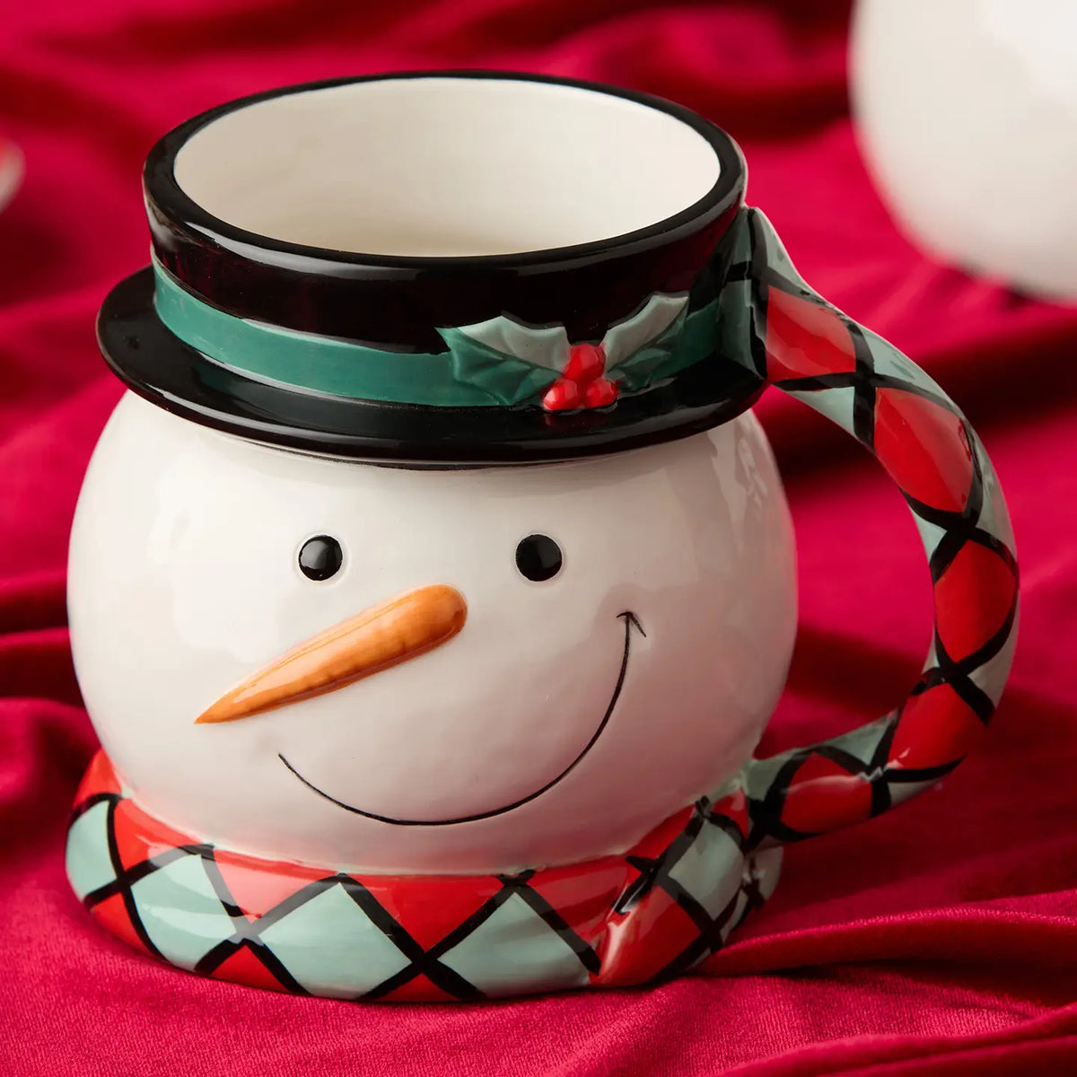 Certified International Christmas Whimsy 3D Snowman 18oz Mug - Little Miss Muffin Children & Home