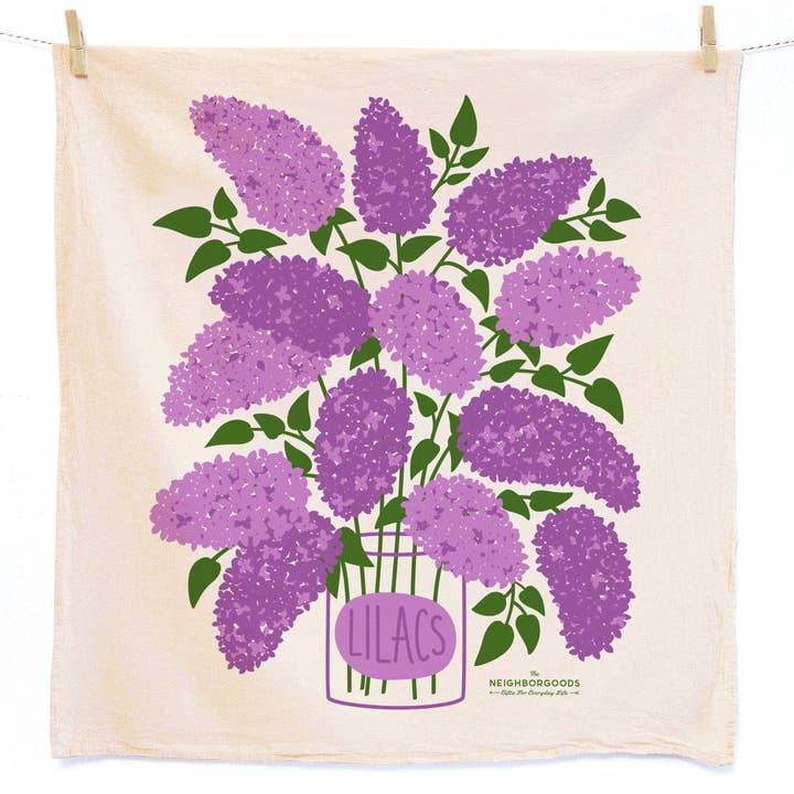 I Lilac Purple Tea Towel Gift Set