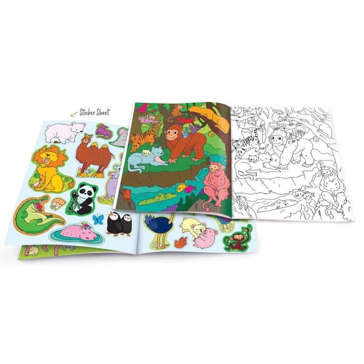 The Piggy Story Dry Erase Coloring Book Animals Around the World