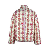 Rosa Clothing Amelia Floral Quilted Jacket in Pink