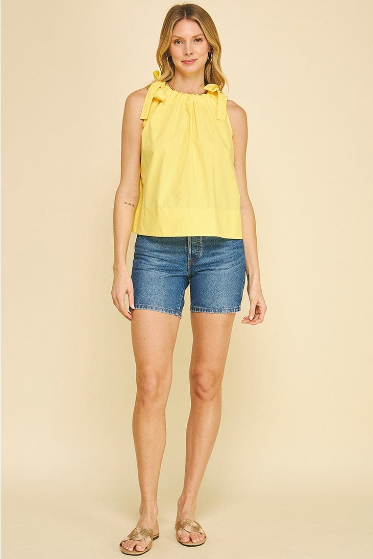 Pinch Tie Shoulder Sleeveless Top - Little Miss Muffin Children & Home