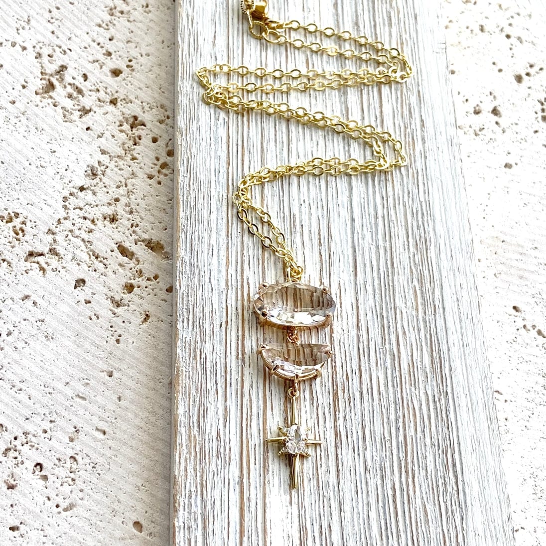 VB&CO Designs Handmade Jewelry Star Burst Celestial Boutique Salon Spa Jewelry Trendy Layer 20” - Little Miss Muffin Children & Home