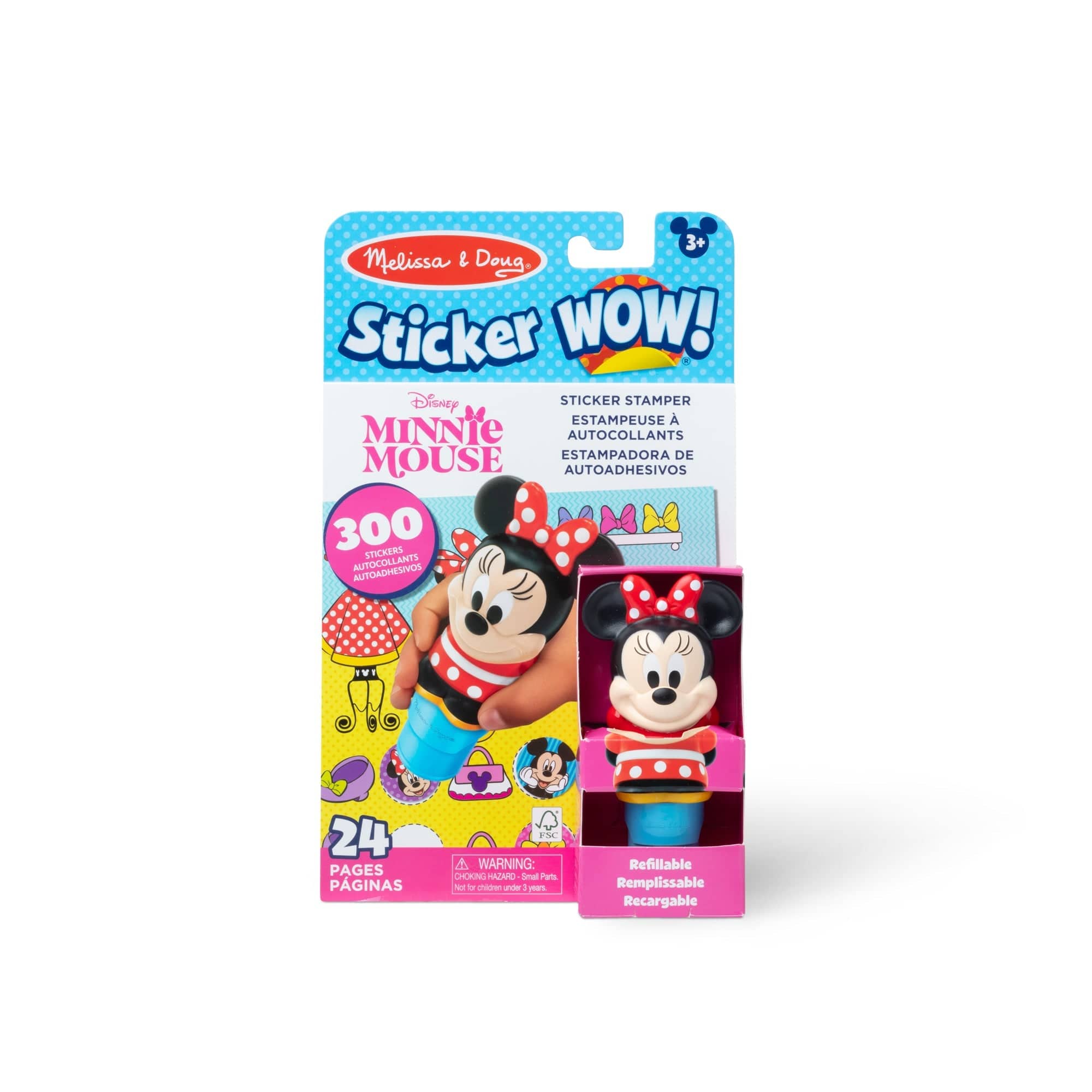 Melissa & Doug Melissa & Doug Sticker WOW! Minnie Activity Pad & Sticker Stamper - Little Miss Muffin Children & Home