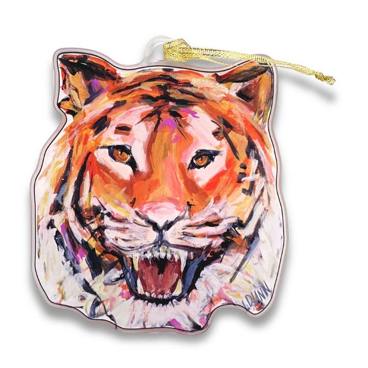 lsu tiger face ornament