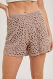 Bluivy Crochet Shorts, Mushroom