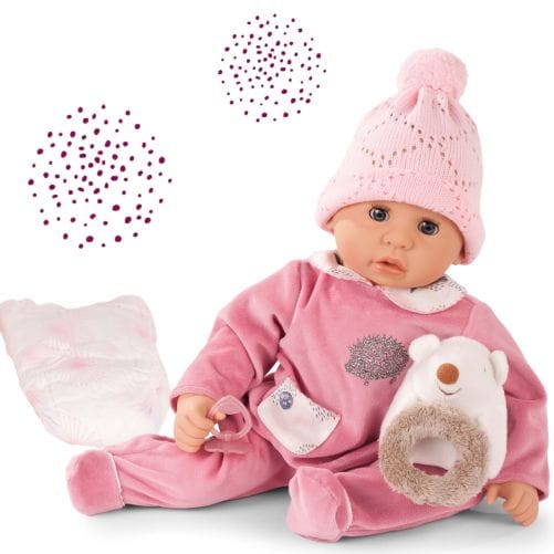 Gotz Cookie Hedgehog 19" Soft Baby Doll with Blue Sleeping Eyes