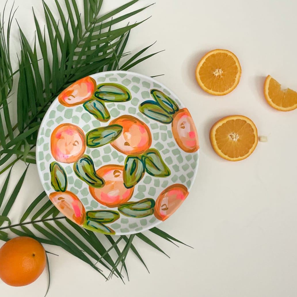 A Bowl Full of Oranges Decorative Platter