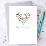 Design with Heart Design with Heart "Thanks You Heart" Greeting Card - Little Miss Muffin Children & Home