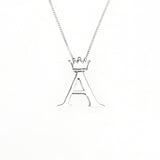 Cristy Cali Royal Initial Charm Sterling Silver 
