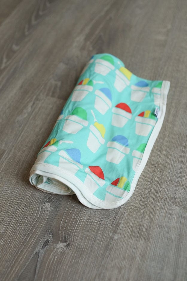 Southern Slumber Southern Slumber Blue Snowball Bamboo Swaddle Blanket - Little Miss Muffin Children & Home