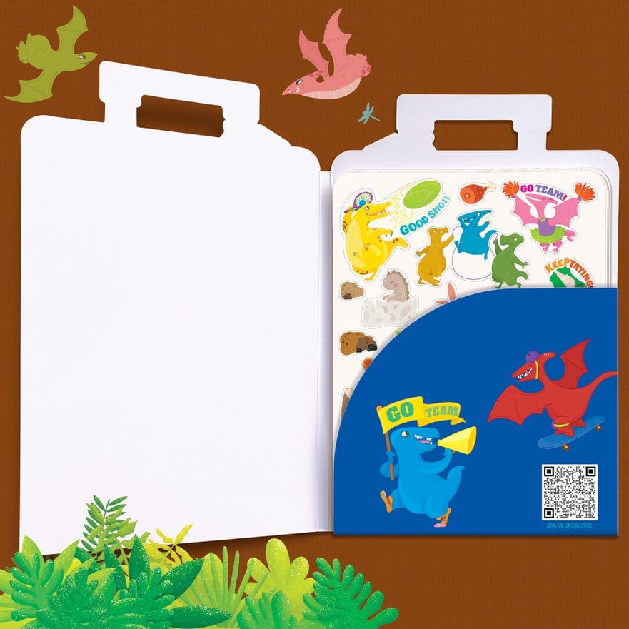 The Piggy Story The Piggy Story 500+ Stickers On-the-Go Sporty Dinos - Little Miss Muffin Children & Home