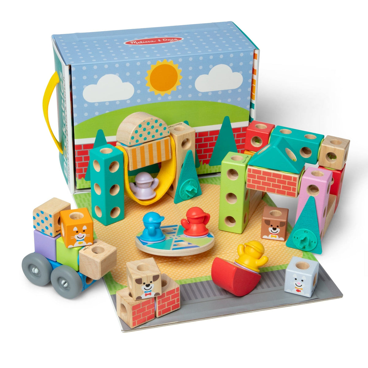 Melissa & Doug Melissa & Doug Blockables Town Play Set - Little Miss Muffin Children & Home