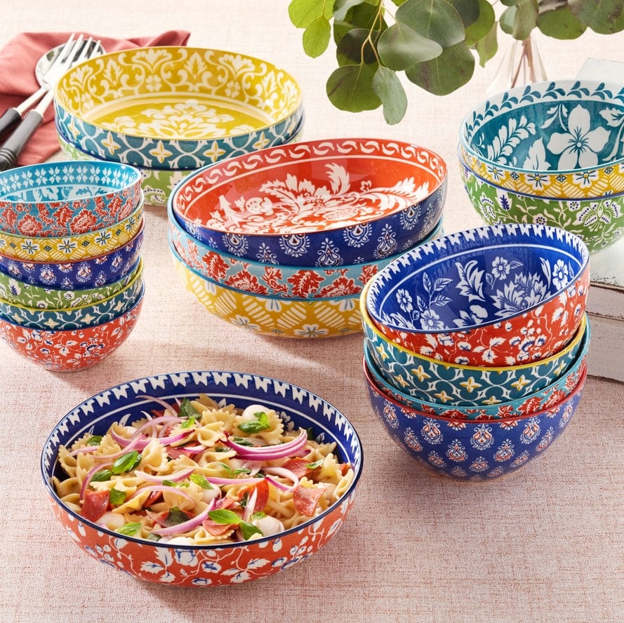 Certified International Certified International Panache Soup/Pasta Bowl, Available in 6 Assorted Styles - Little Miss Muffin Children & Home