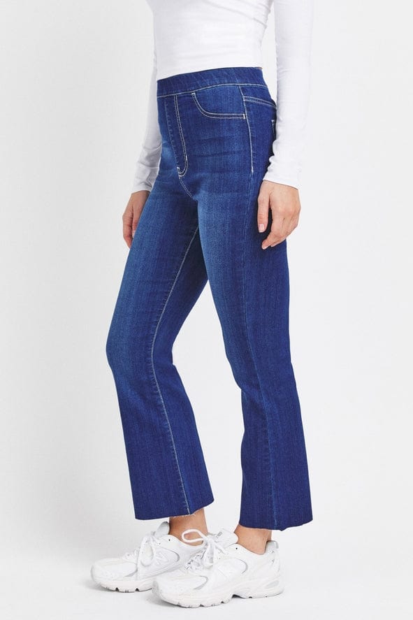 Cello Jeans Cello High Dark Comfort High Rise Pull-On Crop Flare - Little Miss Muffin Children & Home
