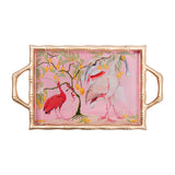 Jaye's Studio Jaye's Studio Spoonbill Birds Enameled Chang Mei Rectangular Tray - Little Miss Muffin Children & Home