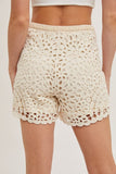 Bluivy Crochet Shorts, Natural