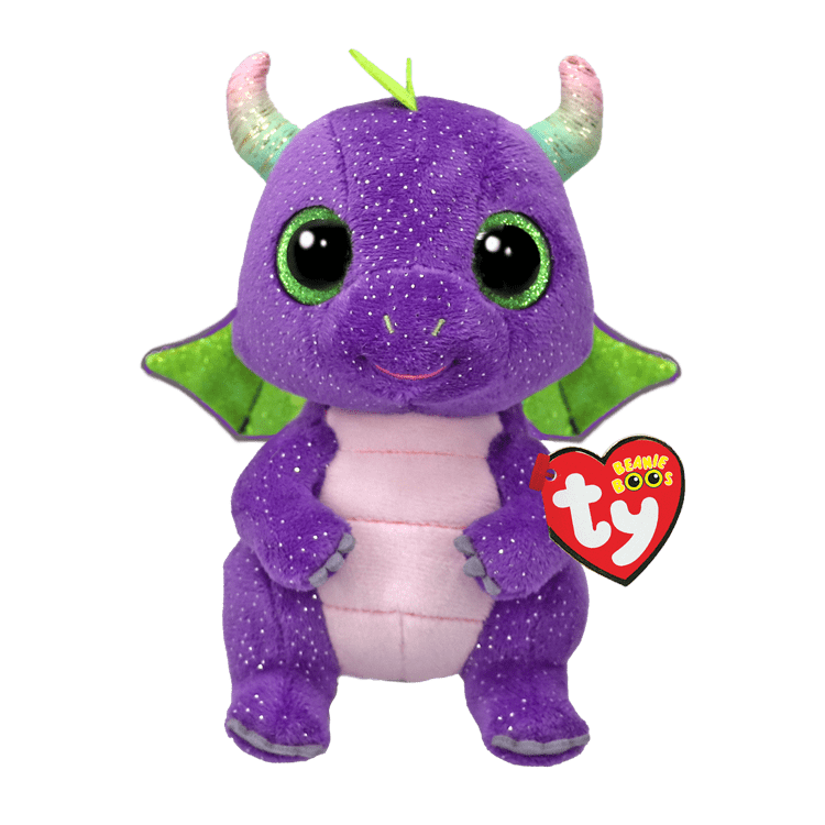 Ty Inc Ty Inc Beanie Boos Daphne the Dinosaur Purple 6" Regular - Little Miss Muffin Children & Home