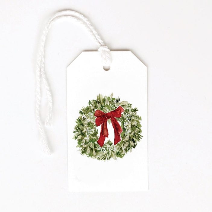 Emily Lex Studio Emily Lex Studio Red Bow Wreath Gift Tags - Little Miss Muffin Children & Home