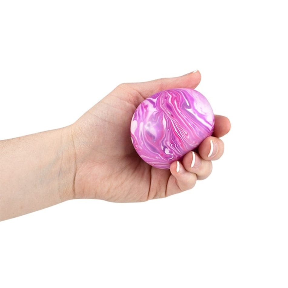 2.33" Squish and Stretch Marbleized Gummi Ball, 6 Available Colors