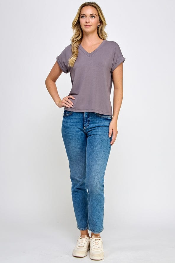 Ellison Ellison V-Neck Tee - Little Miss Muffin Children & Home