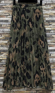 Loowie Loowie Olive Leopard Print Pleated Maxi Skirt - Little Miss Muffin Children & Home