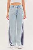 Cello Jeans High Rise Side Stripe Wide Leg Jeans - Little Miss Muffin Children & Home