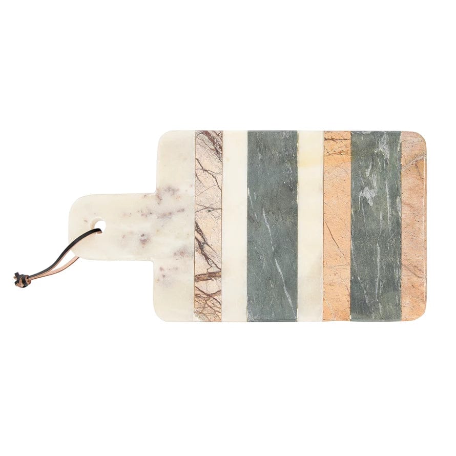 Bloomingville Bloomingville Striped Marble Cheese Cutting Board - Little Miss Muffin Children & Home