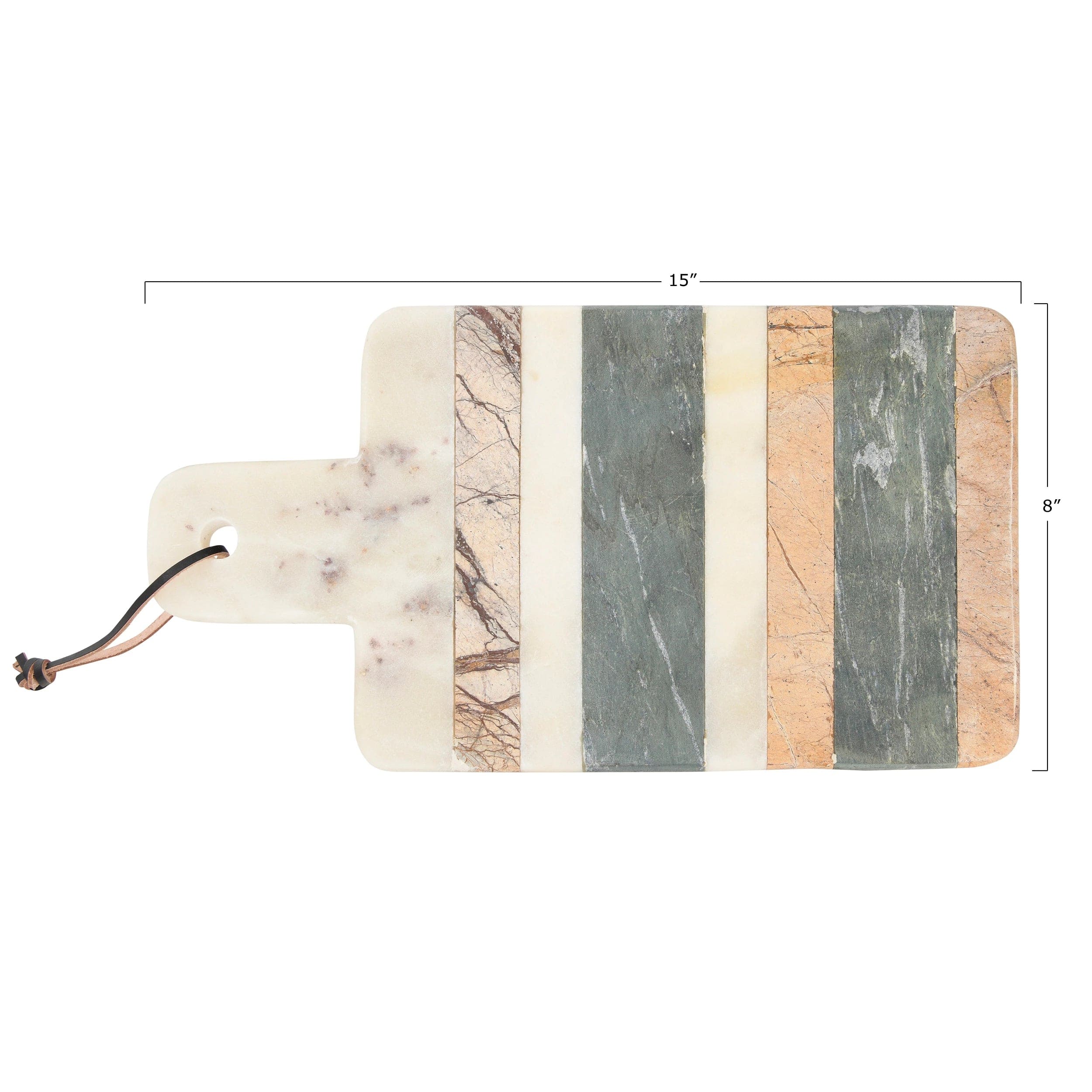 Bloomingville Bloomingville Striped Marble Cheese Cutting Board - Little Miss Muffin Children & Home