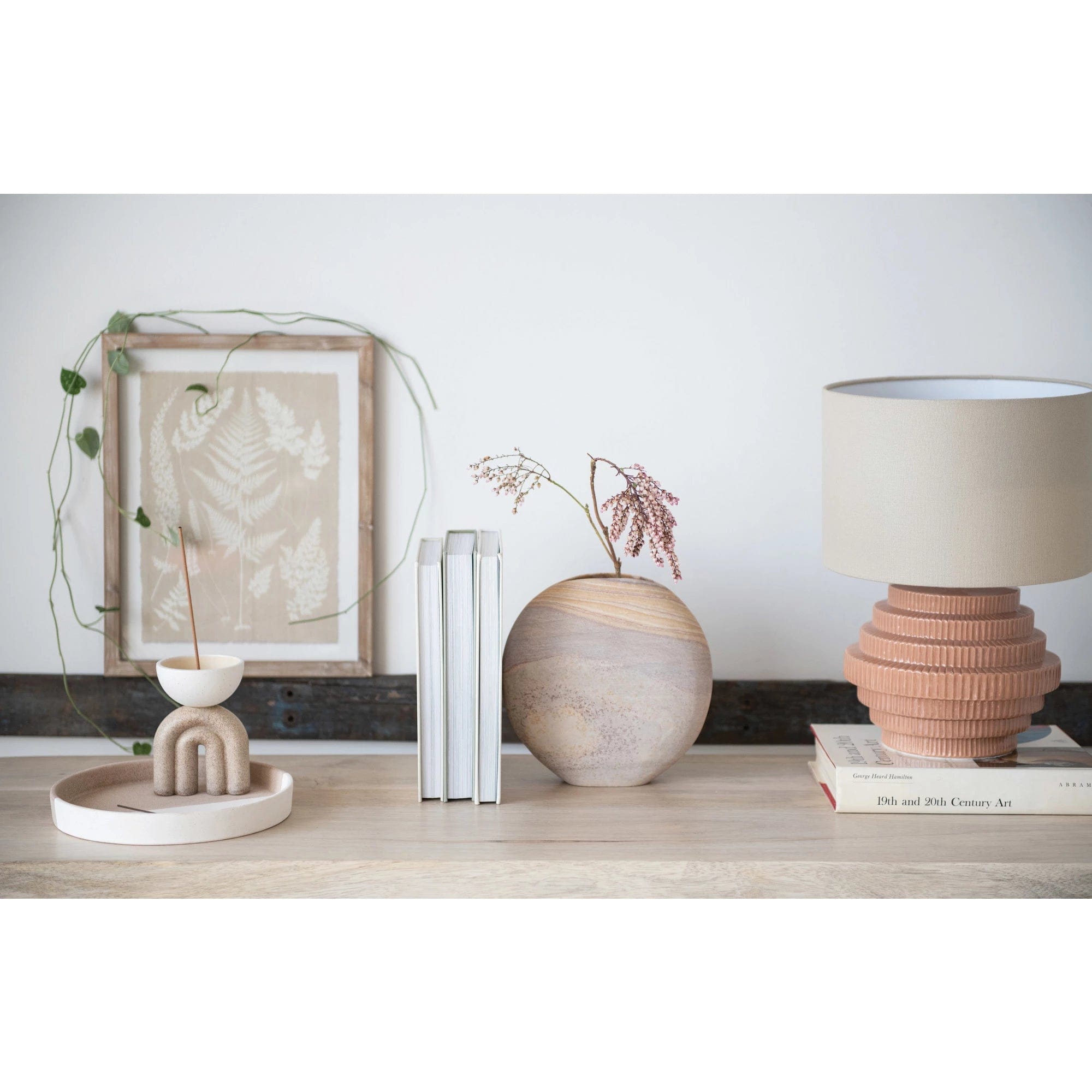 Bloomingville Bloomingville Two-Tone Stoneware Incense Burner Speckled Glaze - Little Miss Muffin Children & Home