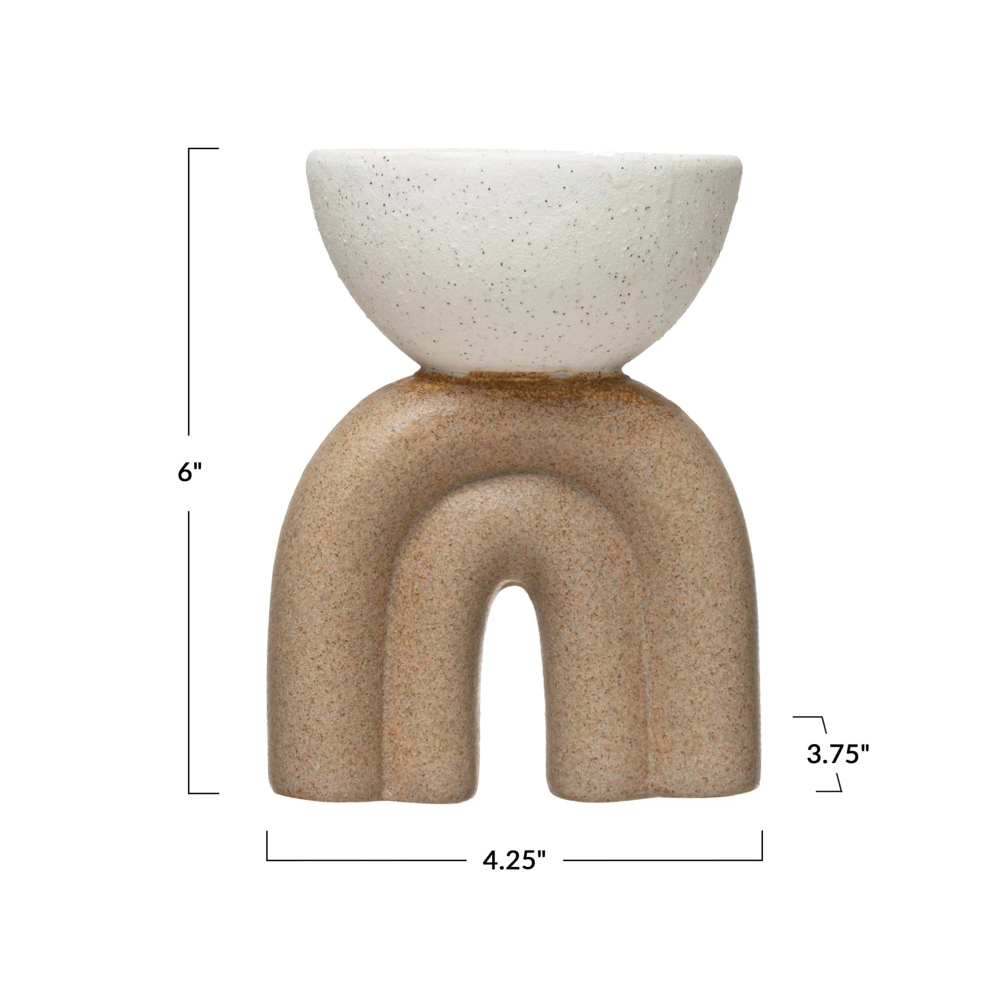 Bloomingville Bloomingville Two-Tone Stoneware Incense Burner Speckled Glaze - Little Miss Muffin Children & Home