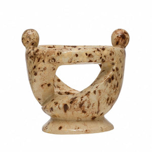 Bloomingville Bloomingville Hand-in-Hand Stoneware Tealight Holder - Little Miss Muffin Children & Home