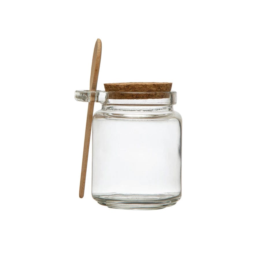 Bloomingville Bloomingville Glass Jar With Cork Lid & Wood Spoon - Little Miss Muffin Children & Home