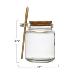 Bloomingville Bloomingville Glass Jar With Cork Lid & Wood Spoon - Little Miss Muffin Children & Home