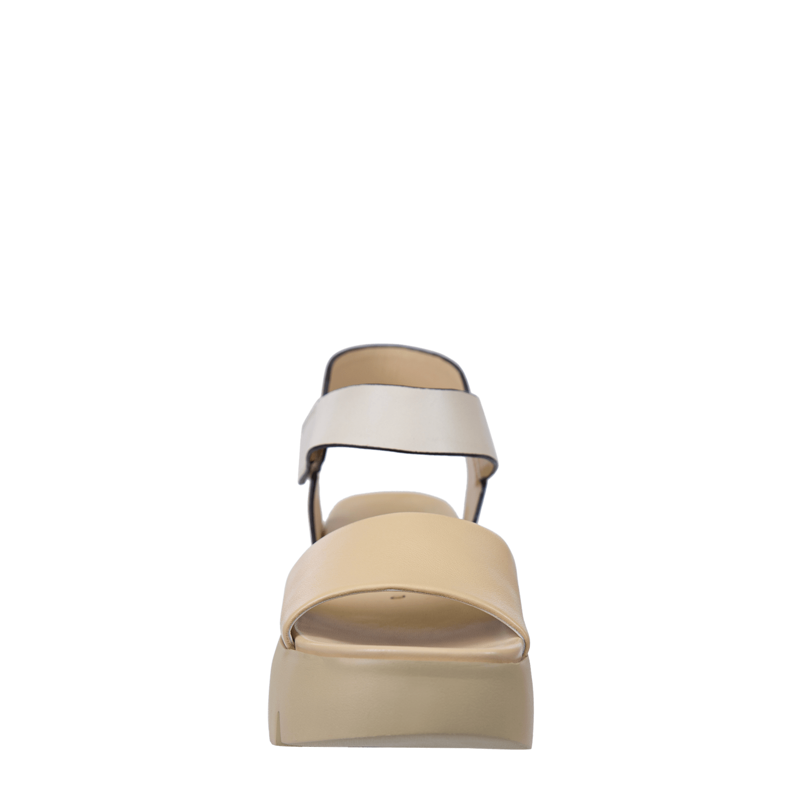 Naked Feet Naked Feet Alloy Leather Platform Ankle Sandal in Beige - Little Miss Muffin Children & Home