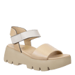 Naked Feet Naked Feet Alloy Leather Platform Ankle Sandal in Beige - Little Miss Muffin Children & Home