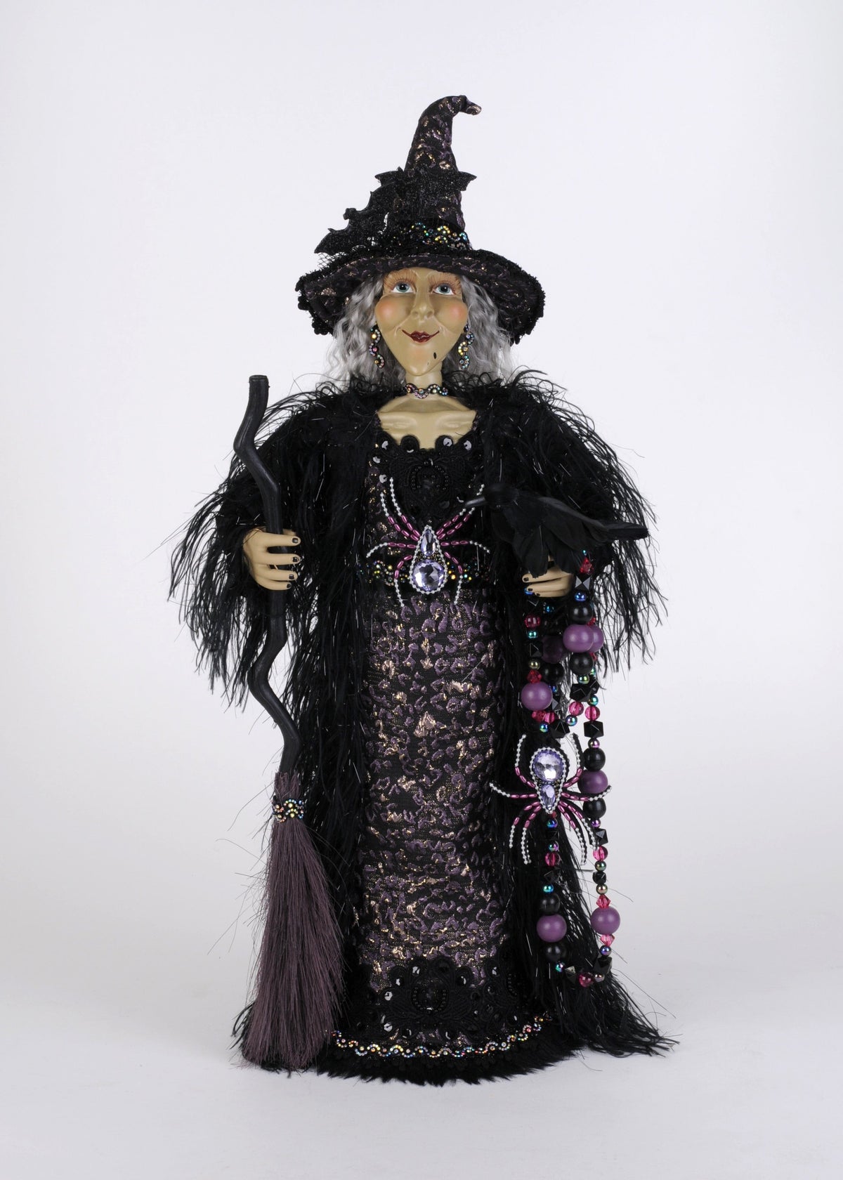amethyst halloween witch decor