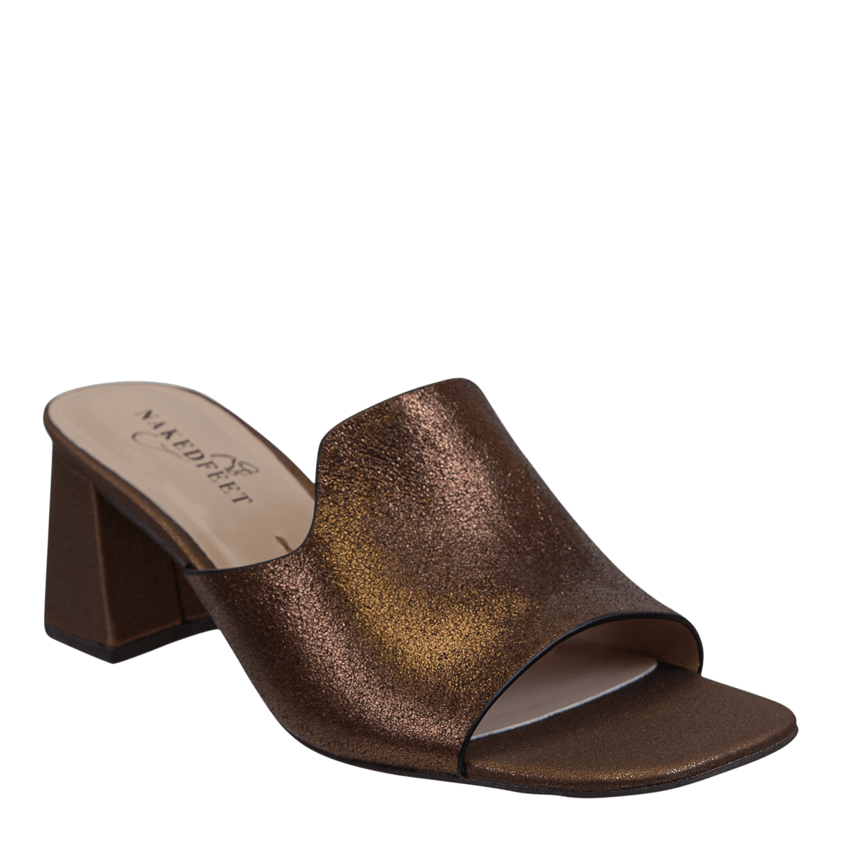 Naked Feet Naked Feet Austere Heeled Sandals in Bronze - Little Miss Muffin Children & Home