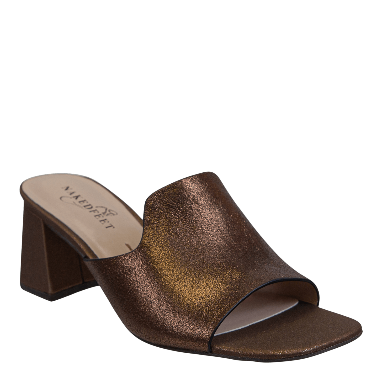 Naked Feet Naked Feet Austere Heeled Sandals in Bronze - Little Miss Muffin Children & Home