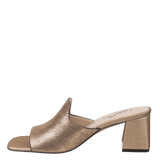 Naked Feet Austere Heeled Sandals in Soft Gold