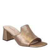 Naked Feet Austere Heeled Sandals in Soft Gold